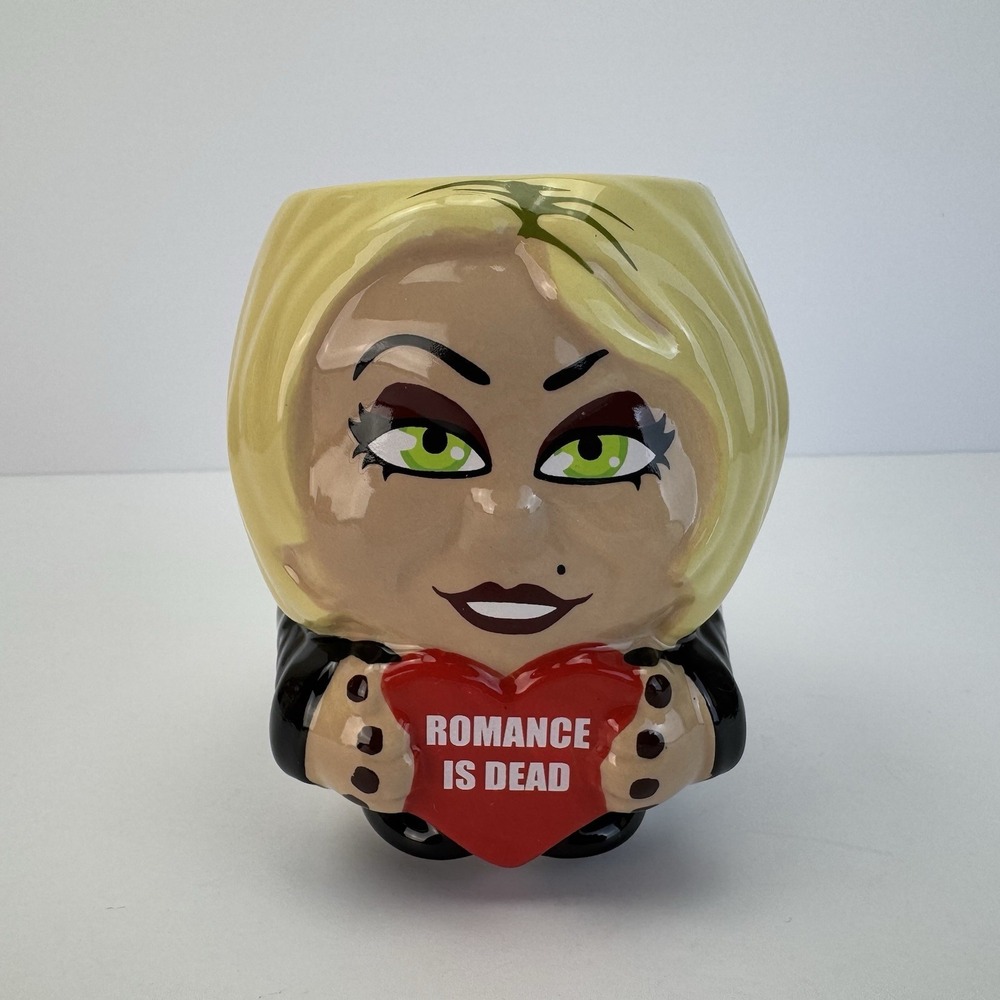 Halloween Chucky Ceramic Mug TIFFANY Romance Is Dead 13.5oz Coffee Cup Horror